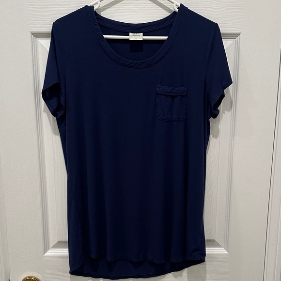 Soma Tops - Soma Deep Blue Short Sleeve Pajama Top